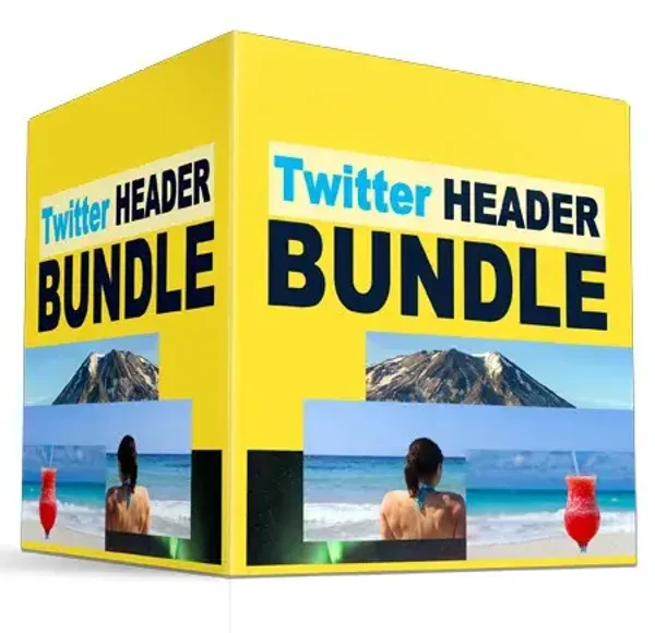 Twitter ( X ) Header Bundle - License: MRR