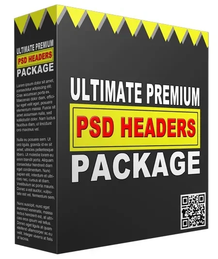 Ultimate Premium PSD Headers Pack - License: PUR