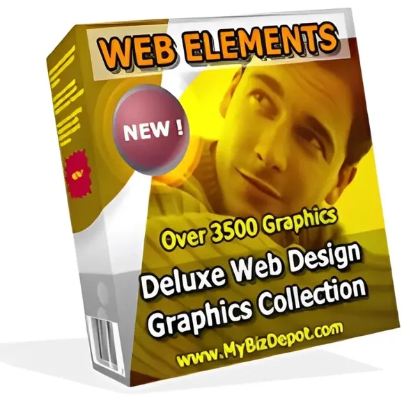 Web Elements Deluxe Web Design Graphics Collection - License: MRR + Sales Page