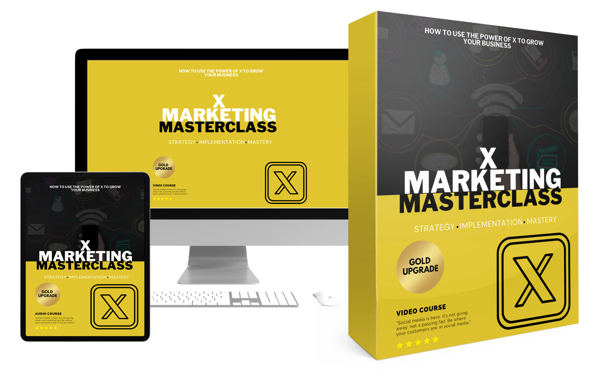X Marketing Masterclass Video Upgrade - License MRR + Sales Page