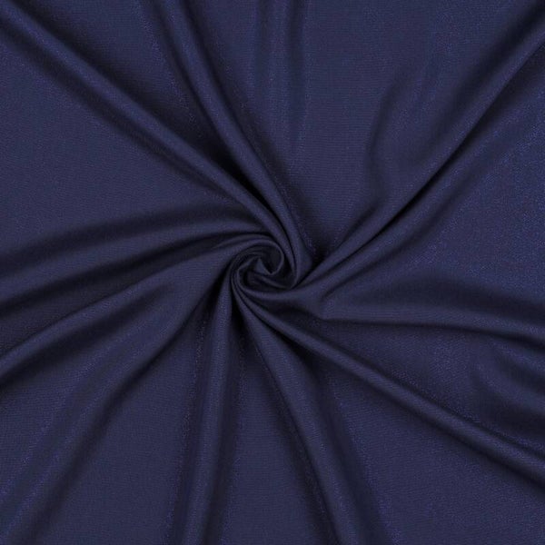COUPON 95CM - VISCOSE RADIANCE FOIL - NAVY BLUE