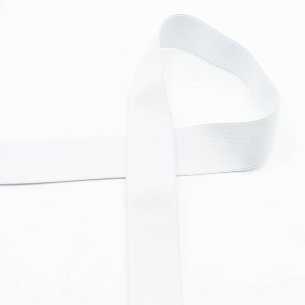 Zacht elastiek 4cm - wit