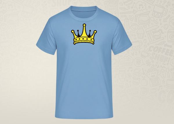 Herren - T-Shirts / Himmelblau