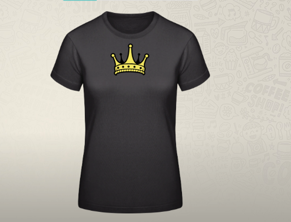 Damen - T-Shirts / Schwarz