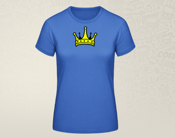 Damen - T-Shirts / Royalblau
