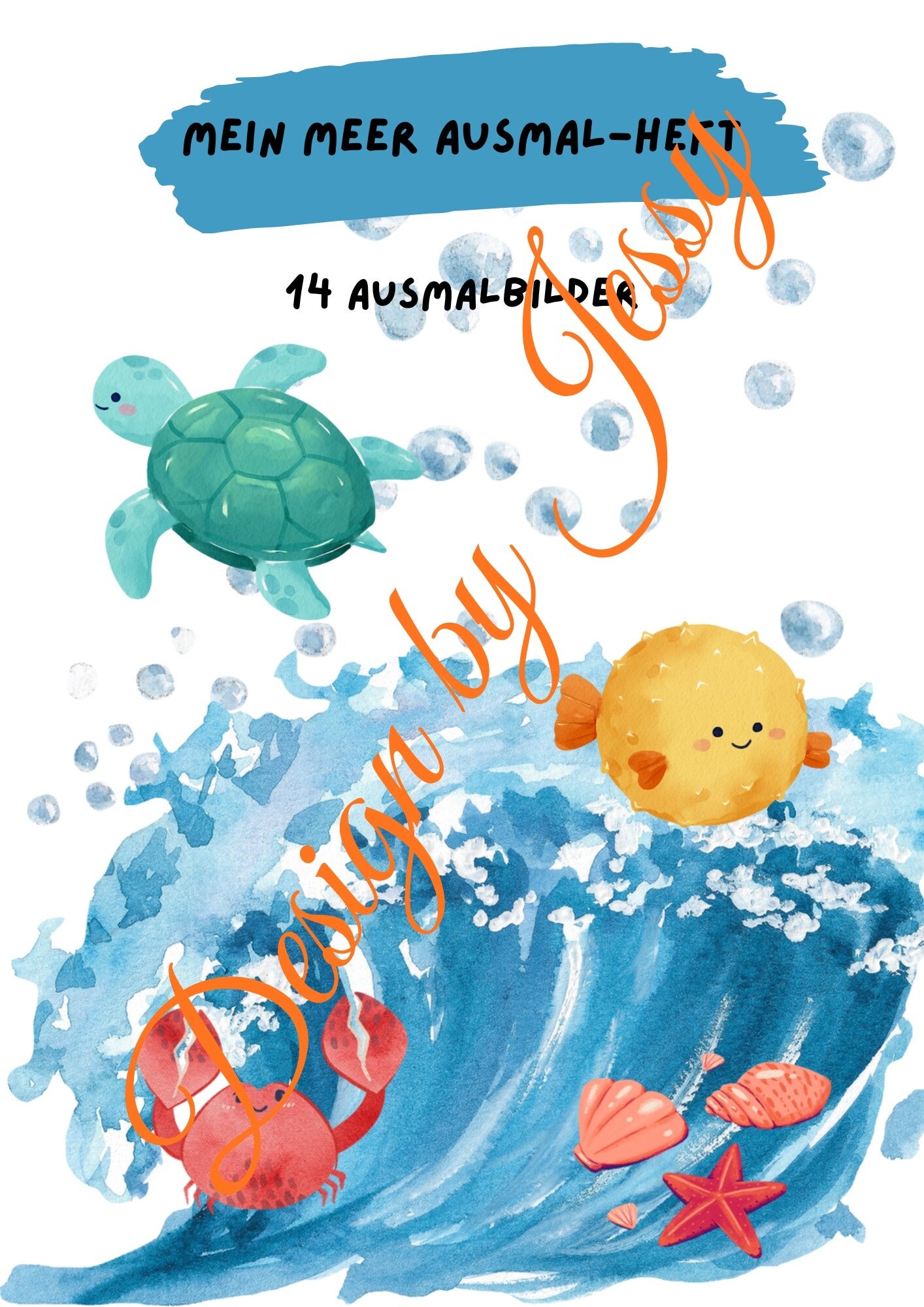 Ausmalheft Meerestiere – Unterwasserwelten entdecken