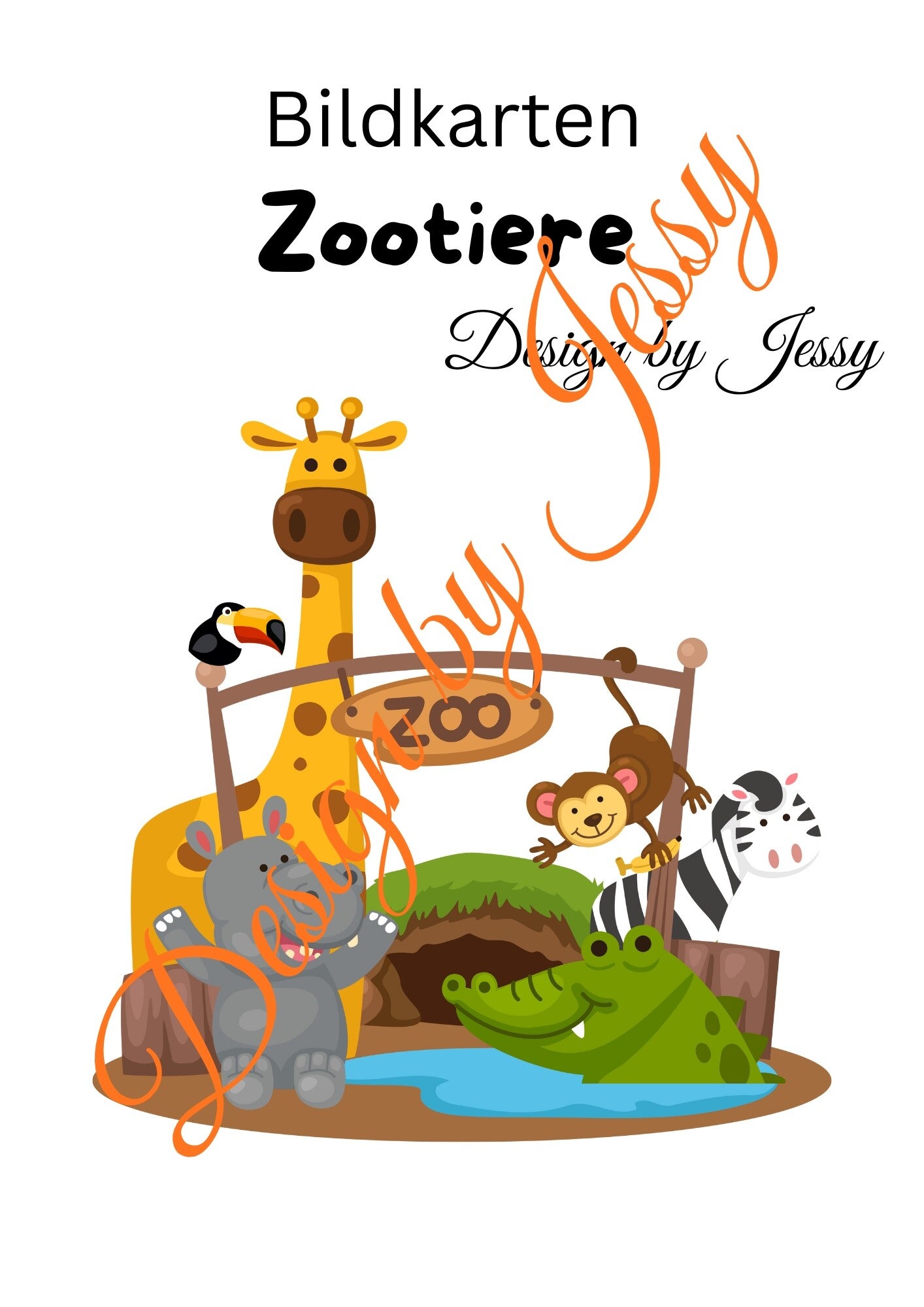 Bildkarten Zootiere – erkennen und benennen