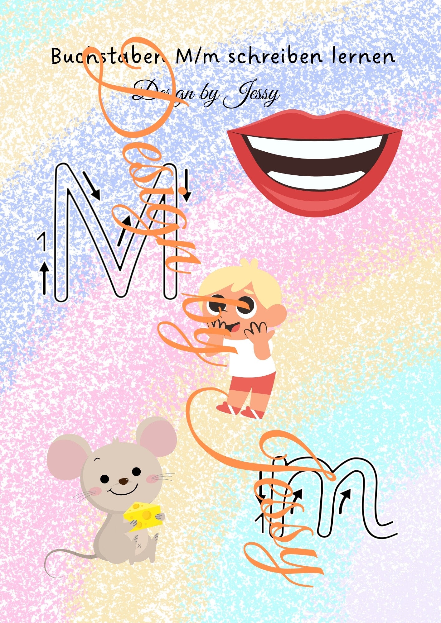 Buchstabe M schreiben lernen