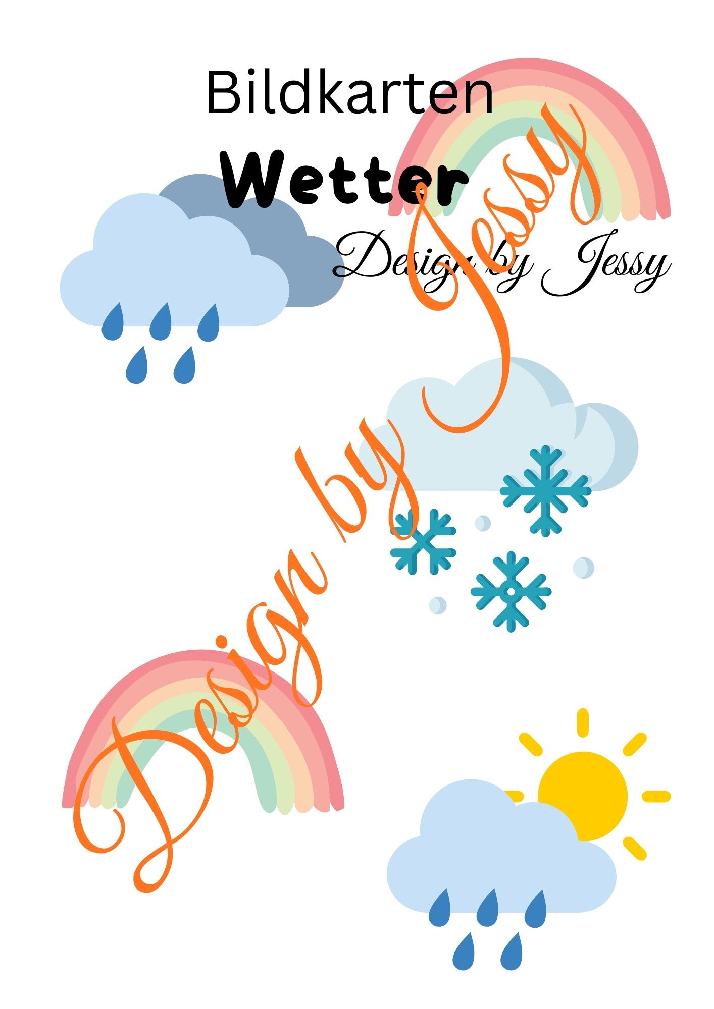 Bildkarten Wetter – erkennen und benennen