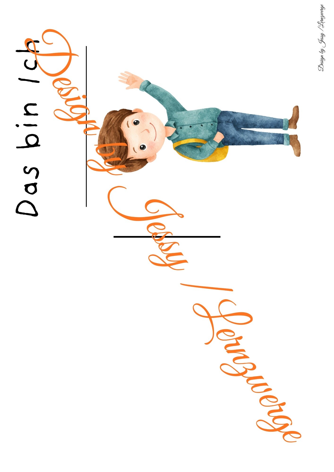 Lern- Mappe ,,Das bin ich- Junge"