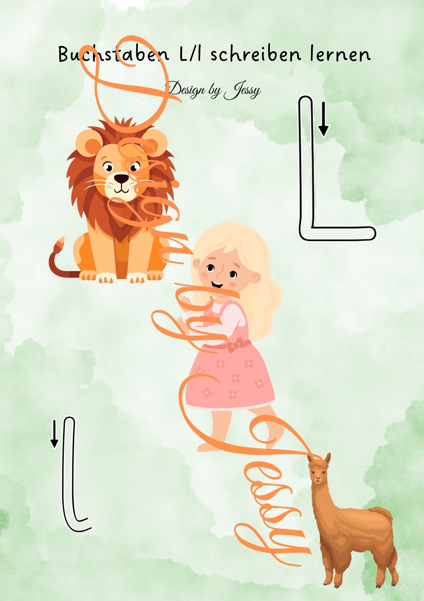 Buchstabe L schreiben lernen
