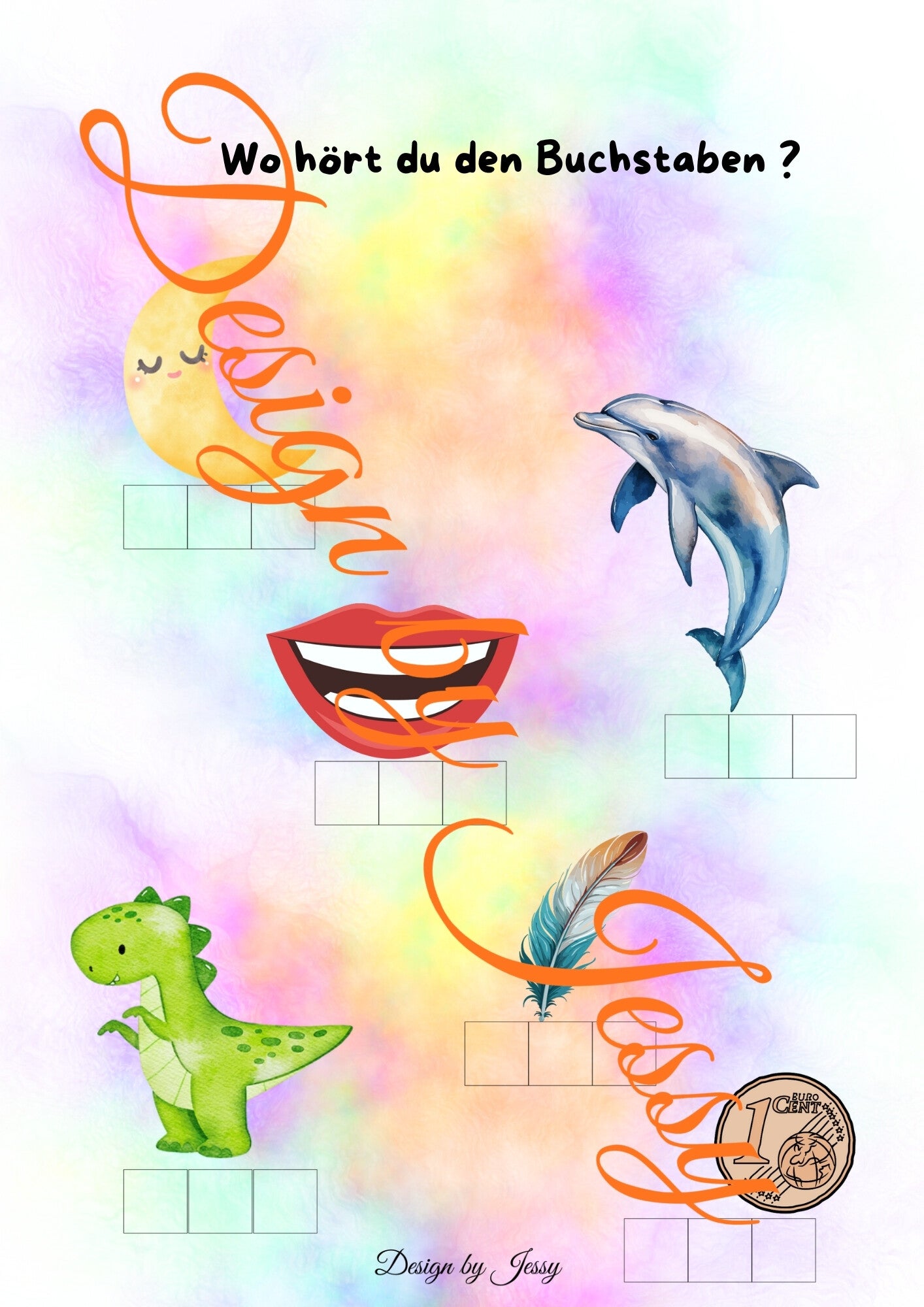 Arbeitsblätter „Wo hörst du den Buchstaben?“ – Anlaut, Inlaut oder Endlaut erkennen