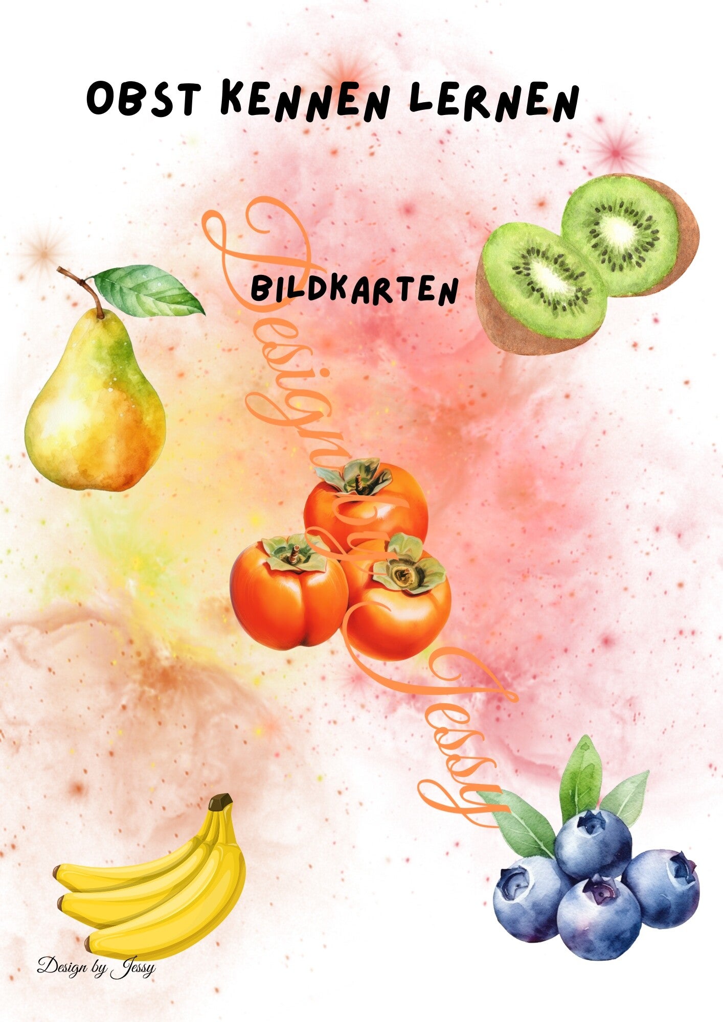 Obst-Kreis-Bildkarten – erkennen, benennen und lernen