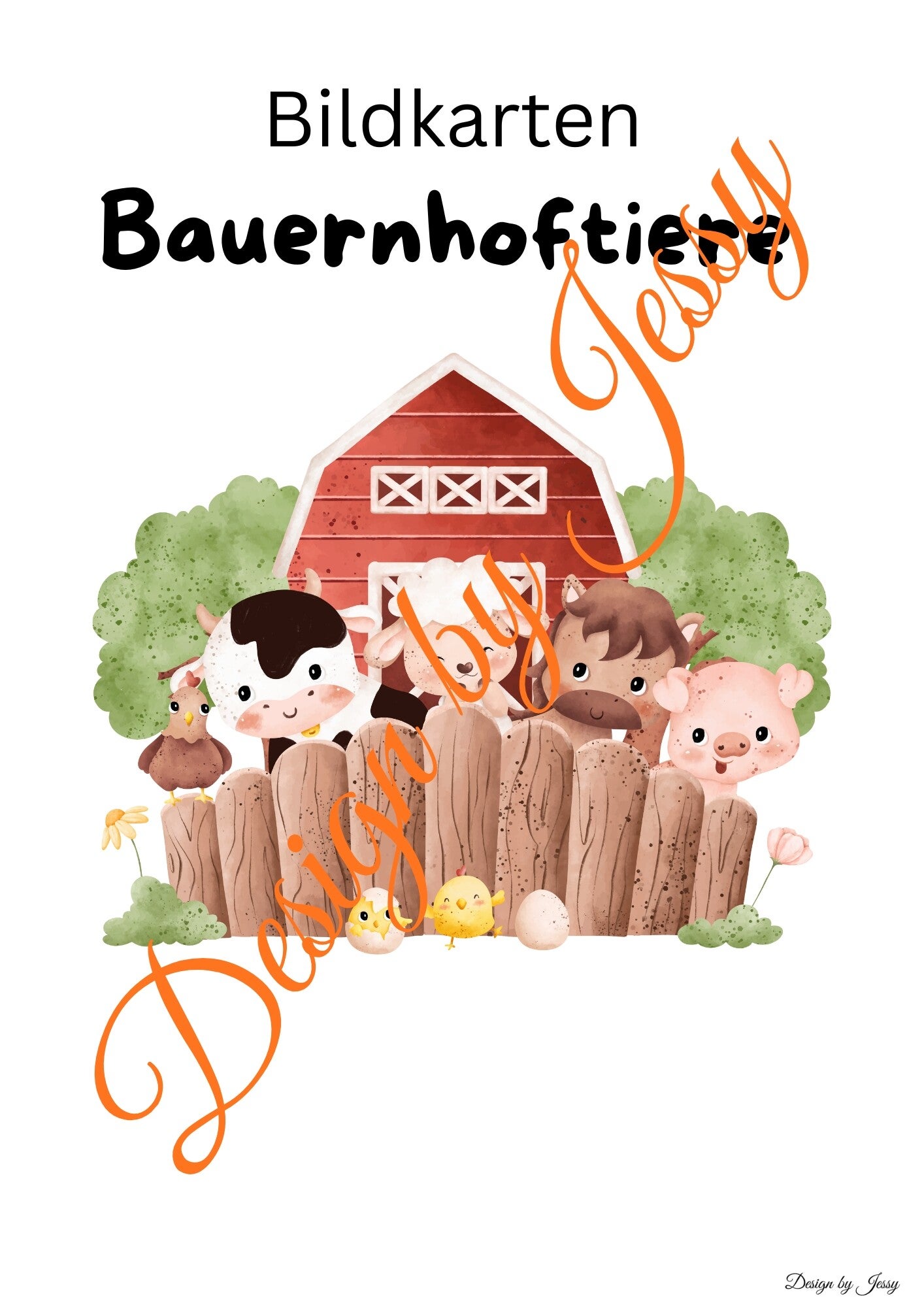 Bildkarten Bauernhof– erkennen und benennen