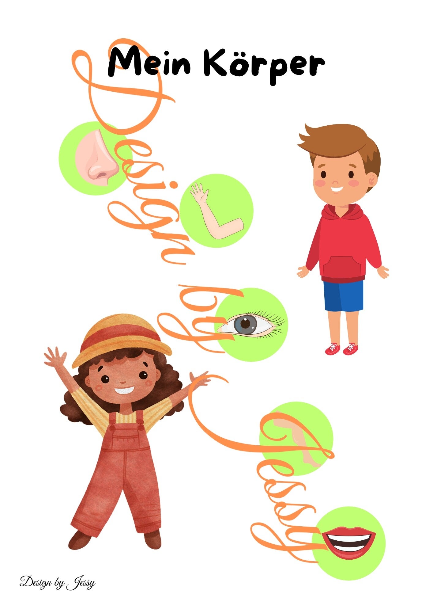 Arbeitsblätter Körperteile – ausschneiden und richtig zuordnen