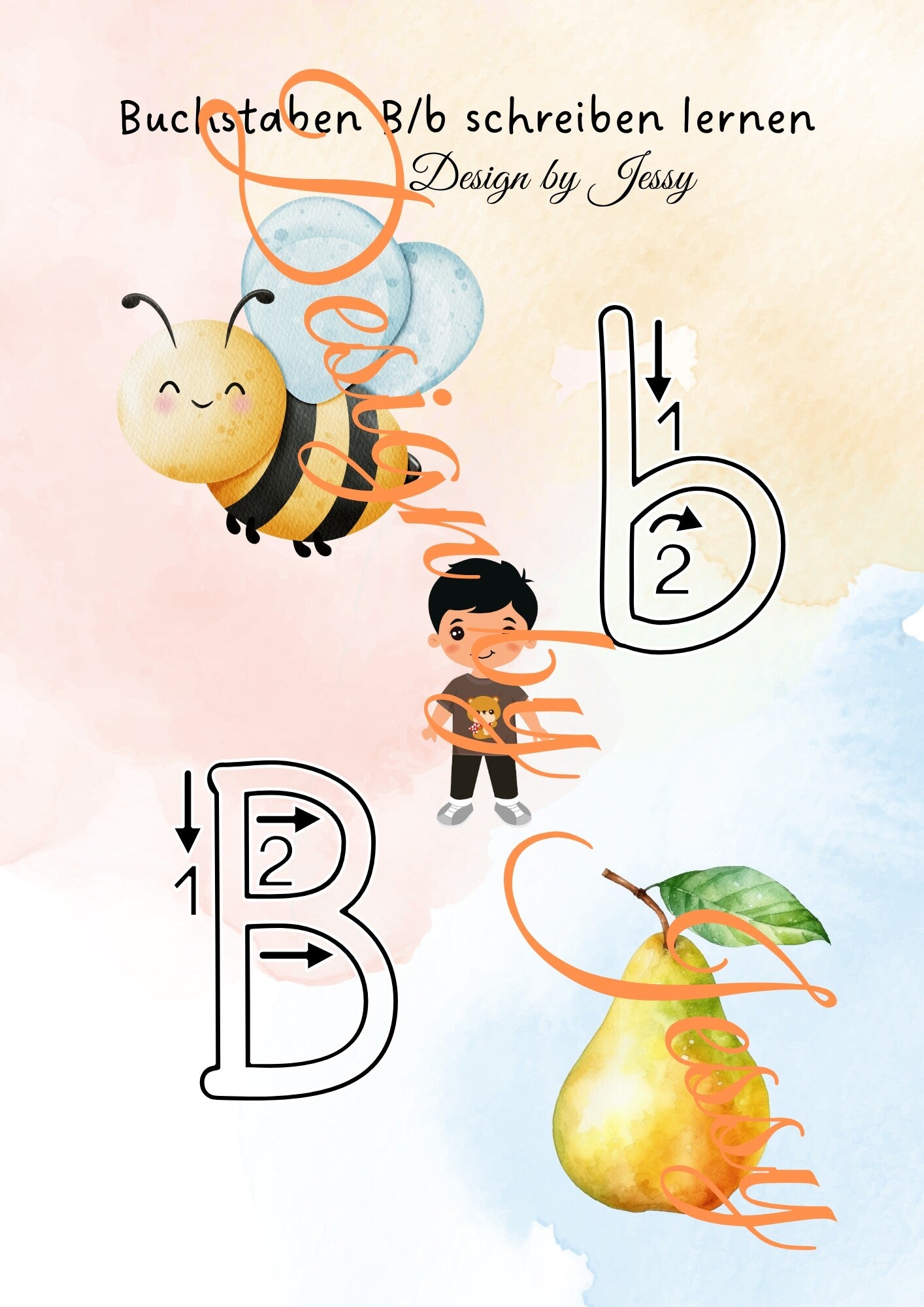 Buchstabe B schreiben lernen