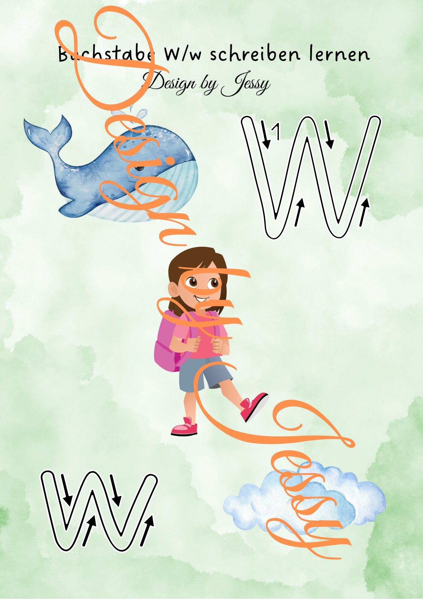 Buchstabe W schreiben lernen