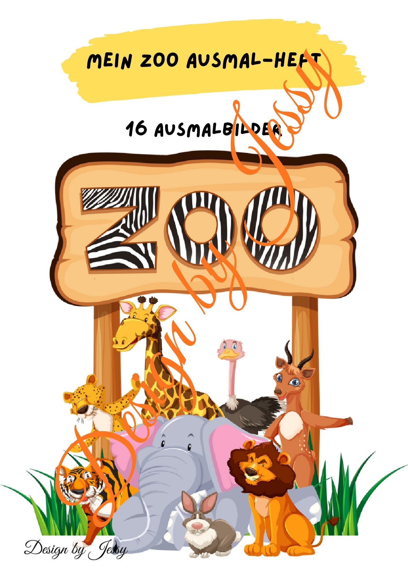 Ausmalheft Zootiere – Tiere aus aller Welt entdecken