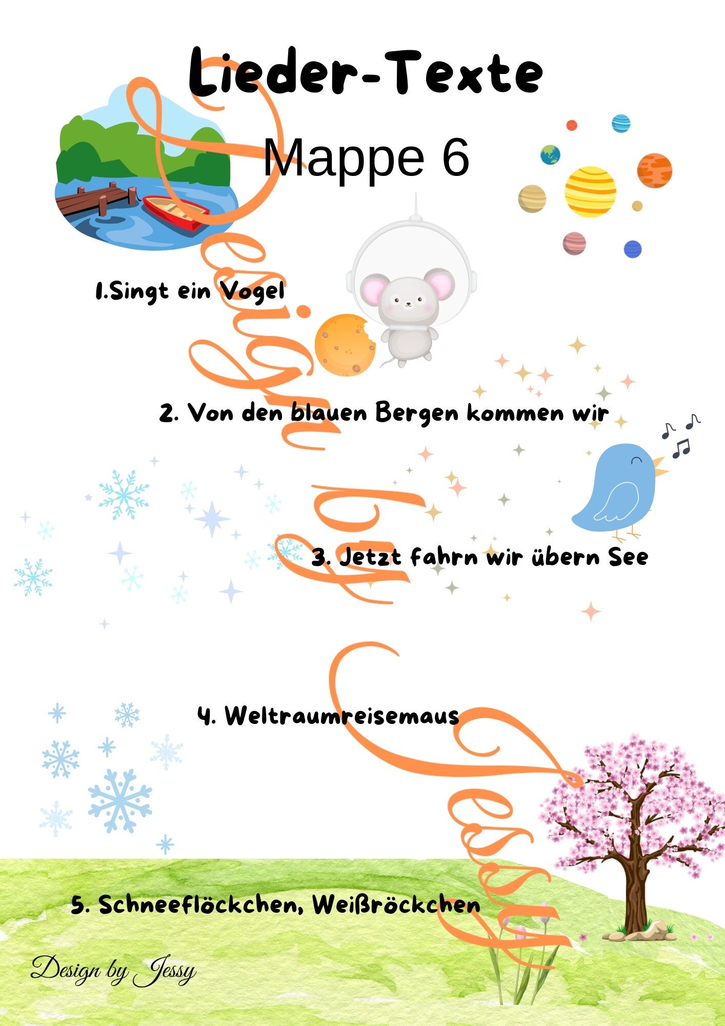 Lieder Texte Mappe 6