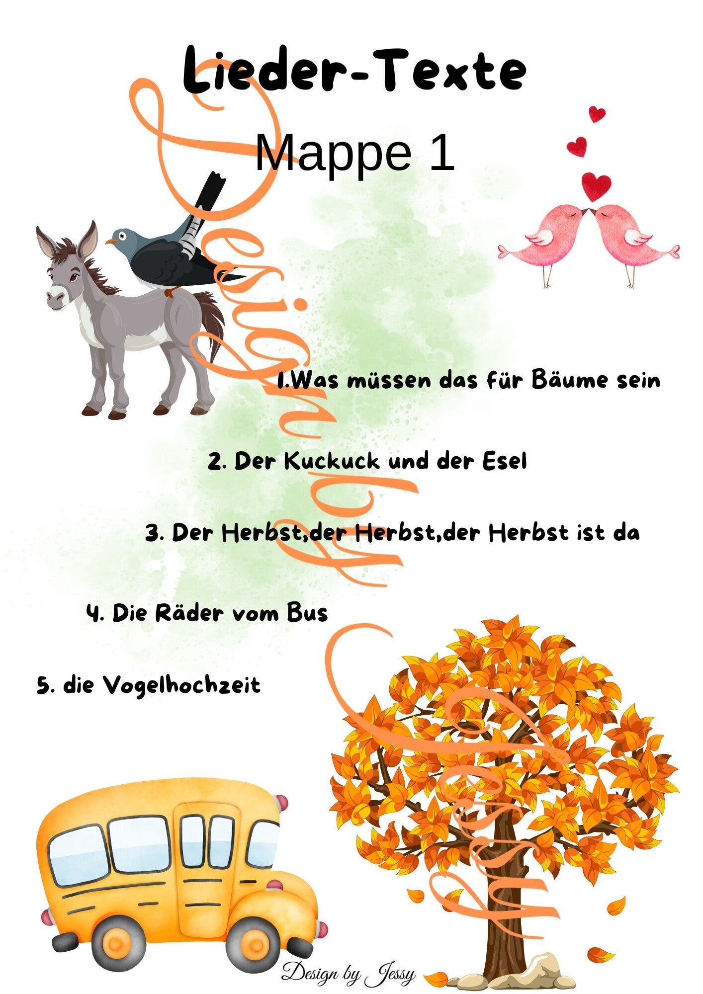 Lieder Texte Mappe 1