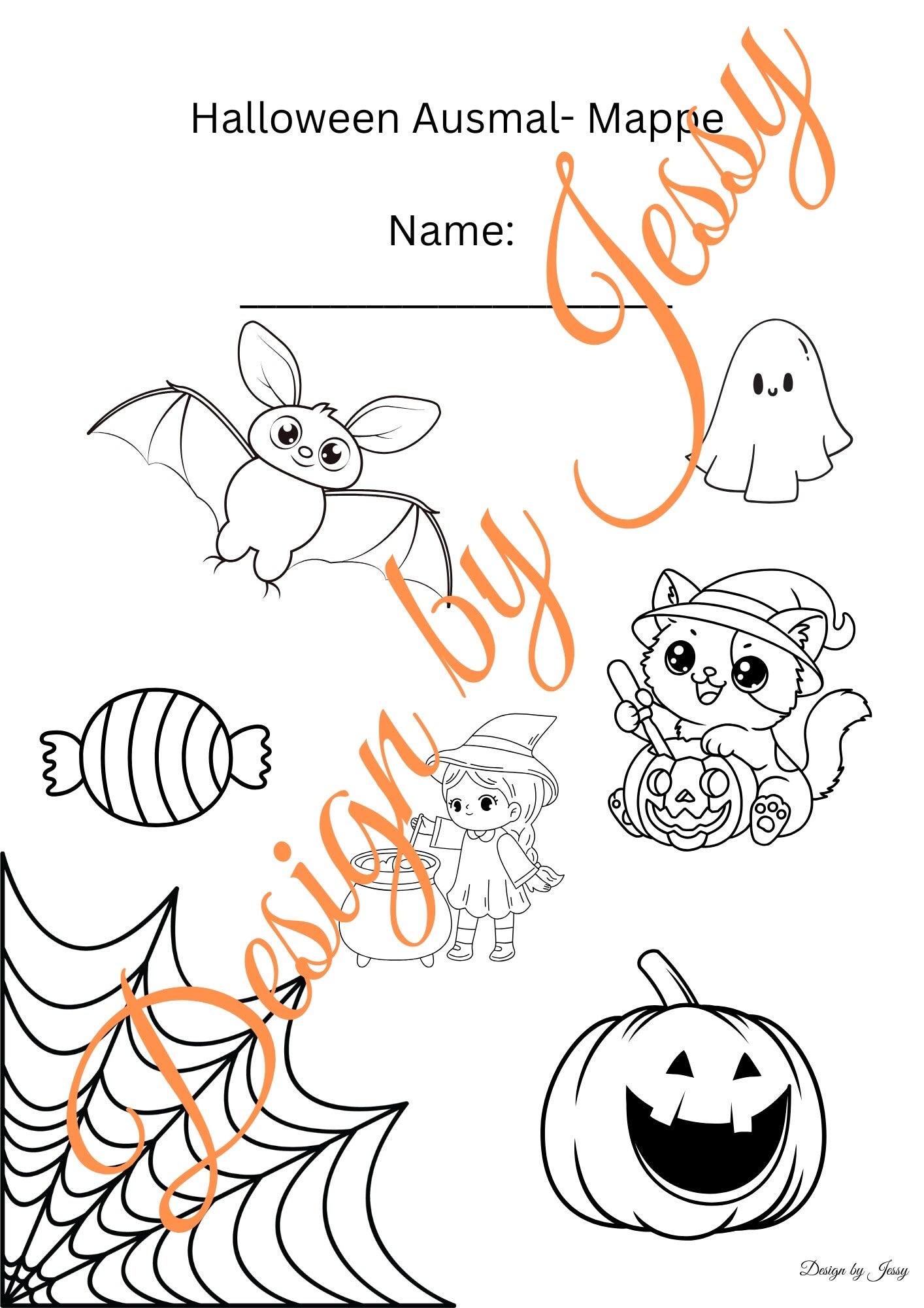 Ausmalheft Halloween – gruselig, bunt und kreativ