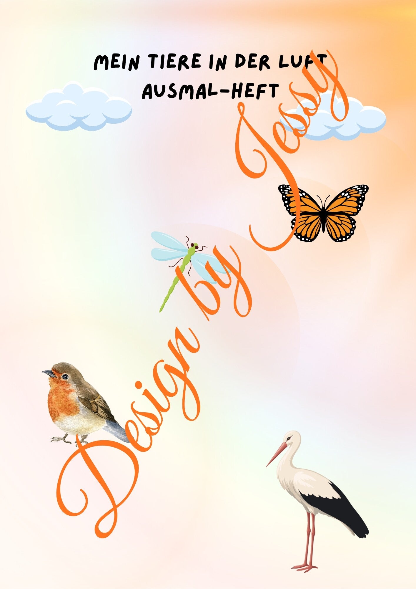 Ausmalheft „Tiere in der Luft“ – die Welt über den Wolken entdecken