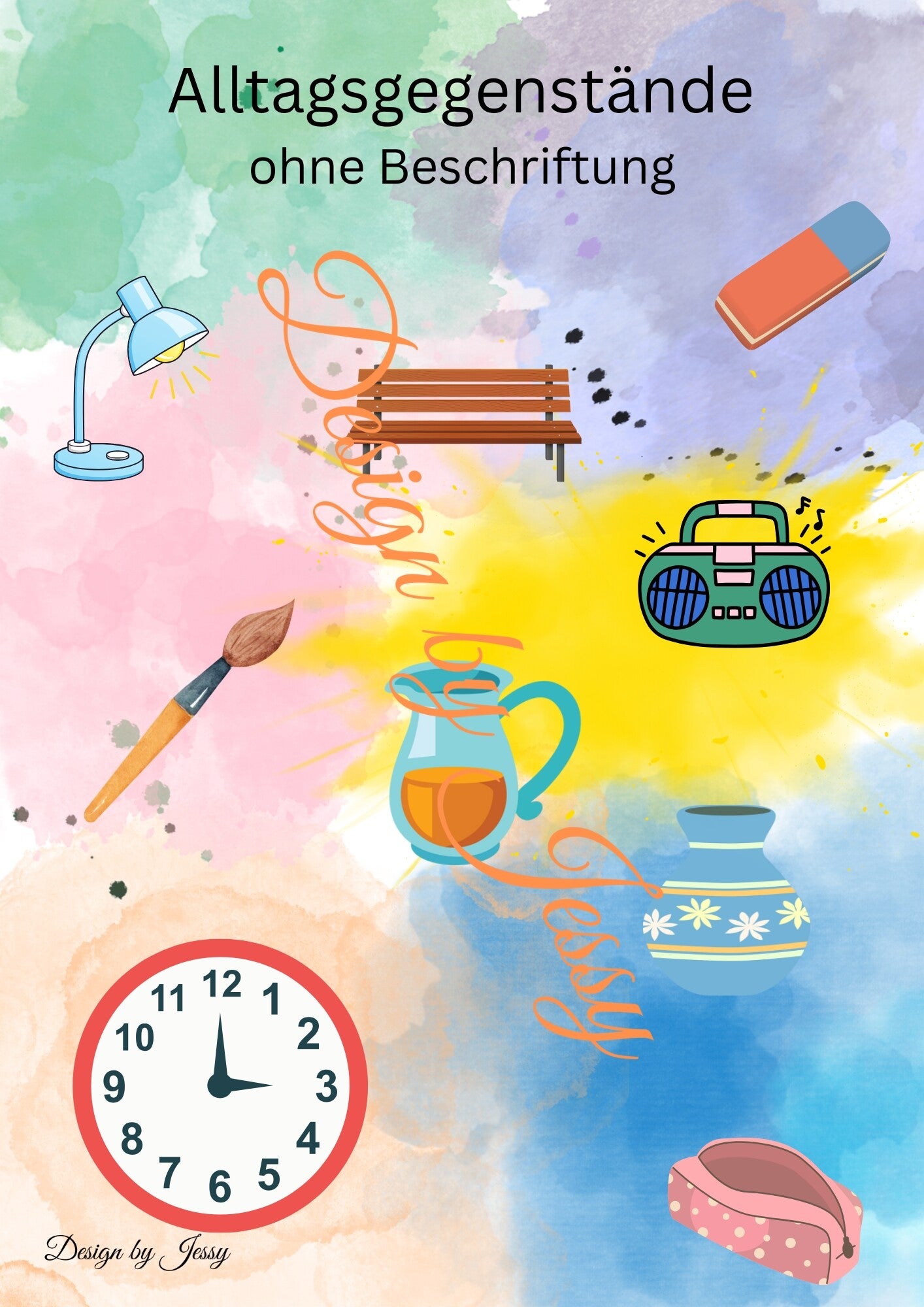 Bildkarten Alltagsgegenstände – ohne Beschriftung