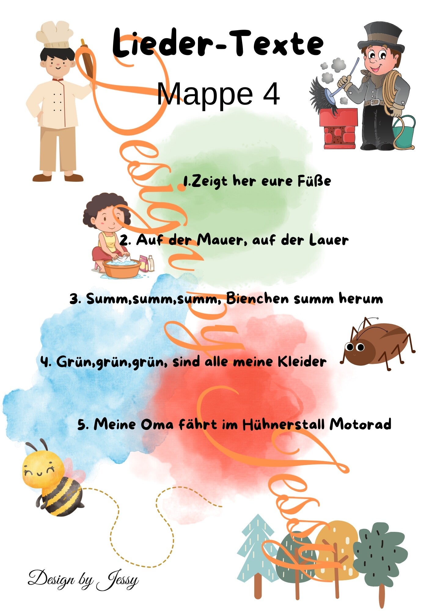 Lieder Texte Mappe 4