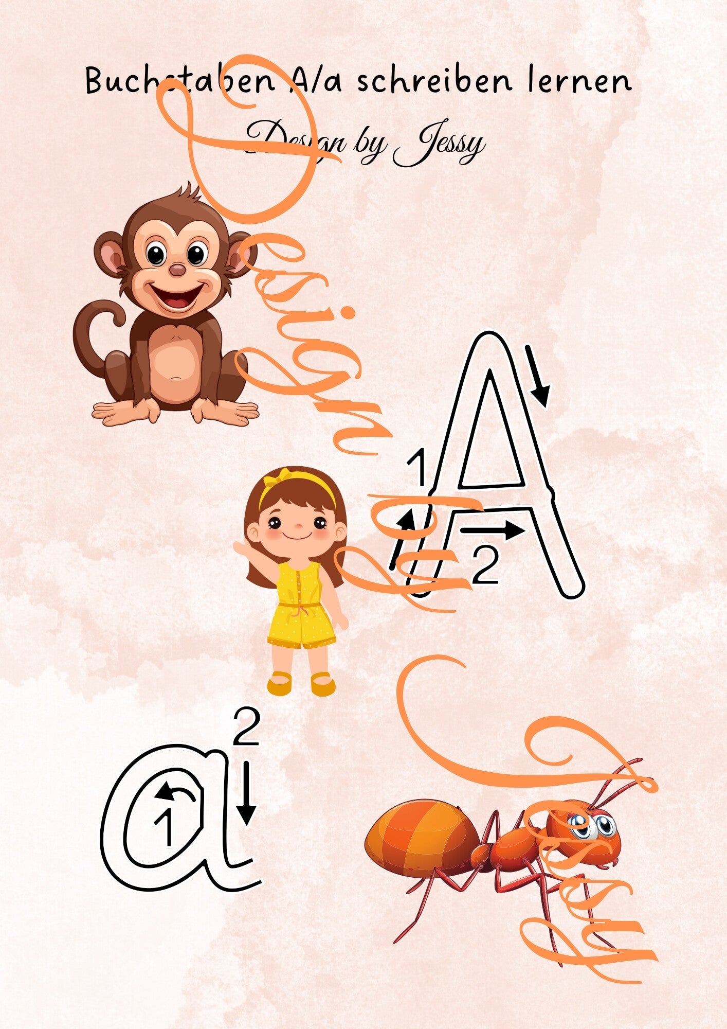Buchstabe A schreiben lernen