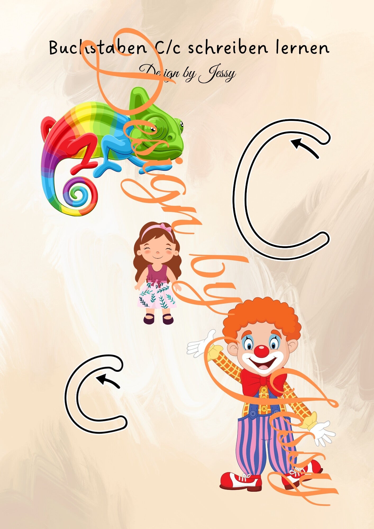 Buchstabe C schreiben lernen
