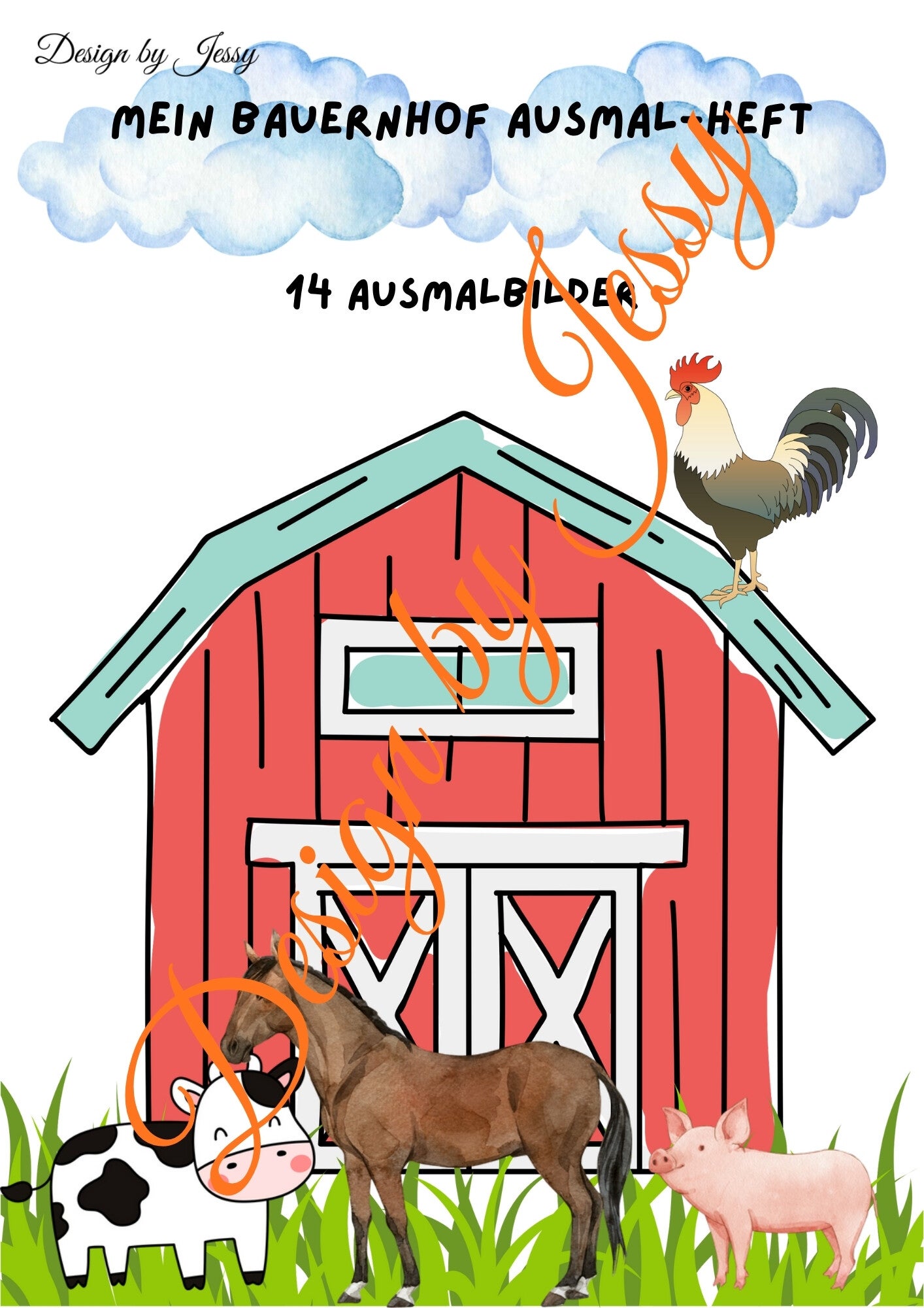 Ausmalmappe Bauernhof – Malspaß für Kinder