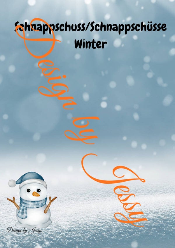 Portfolio Vorlagen ,,Schnappschüsse Winter"