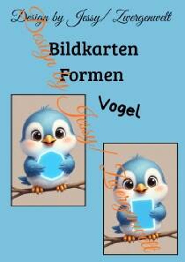 Bildkarten Formen Vogel (Digital)