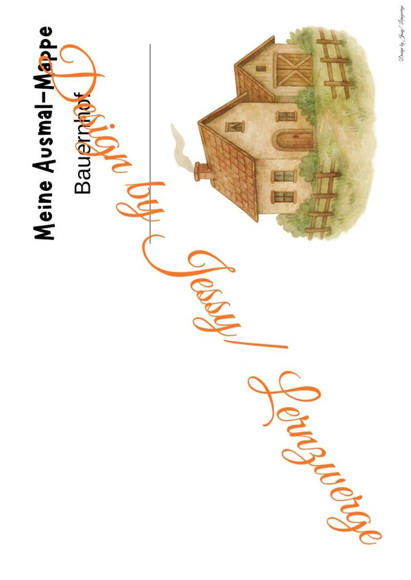 Ausmal-Mappe Bauernhoftiere 1 (Digital)