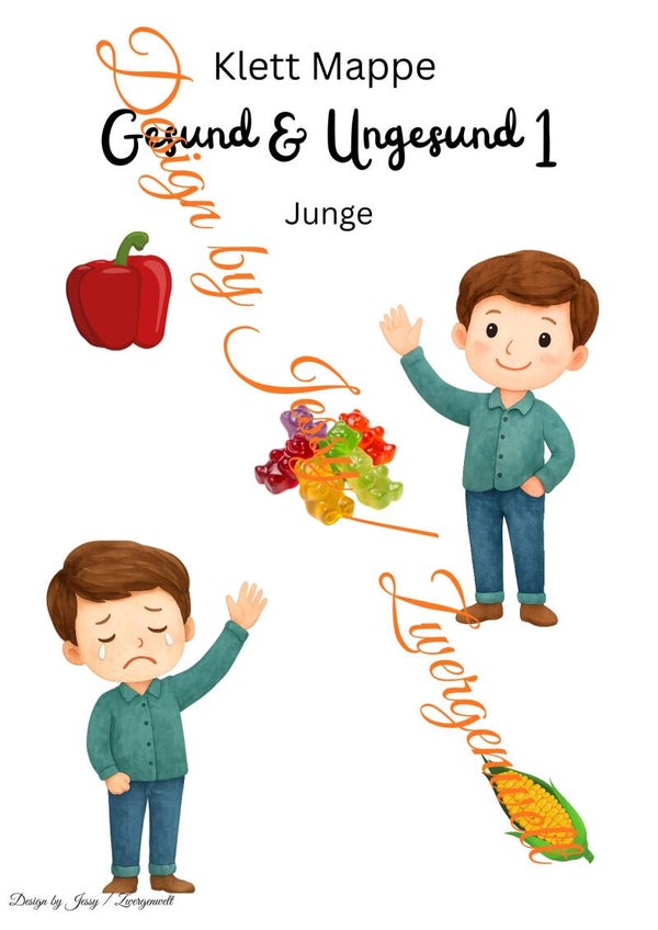 Klett Mappe "Gesund & Ungesund 1 Junge" – Spielerisch Ernährung lernen