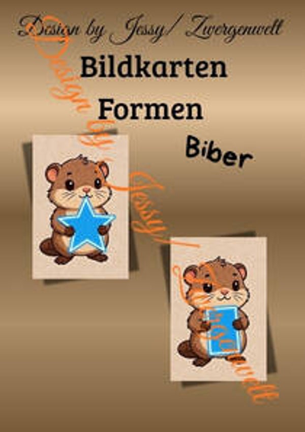 Bildkarten Formen – Biber (Druck)