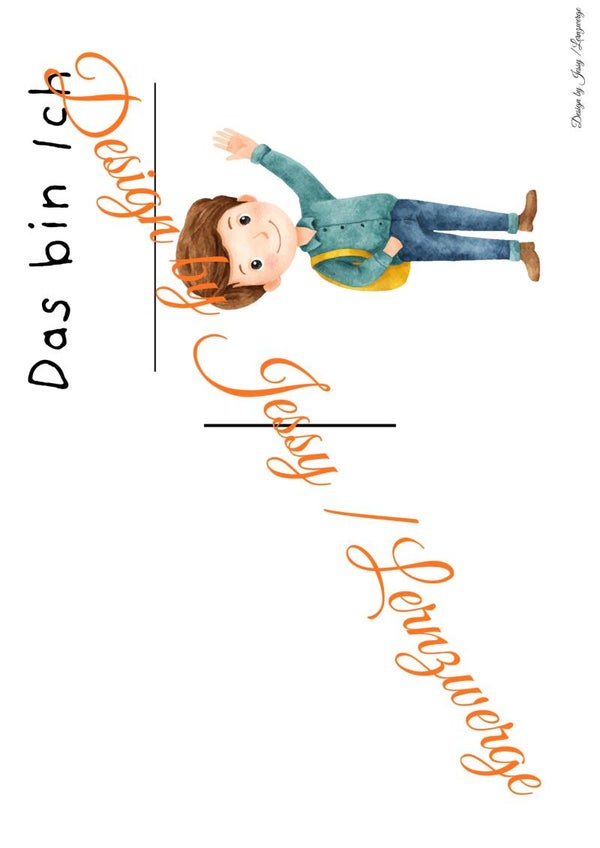 Lern- Mappe ,,Das bin ich- Junge"