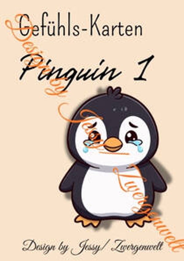 Gefühls-Karten Pinguin 1- Emotionen erkennen und benennen (Digital)