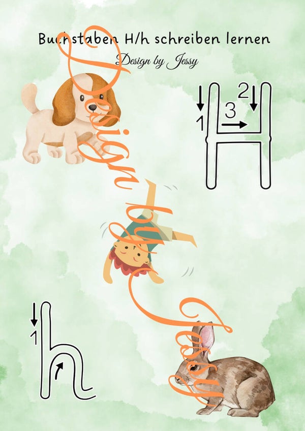 Buchstabe H schreiben lernen