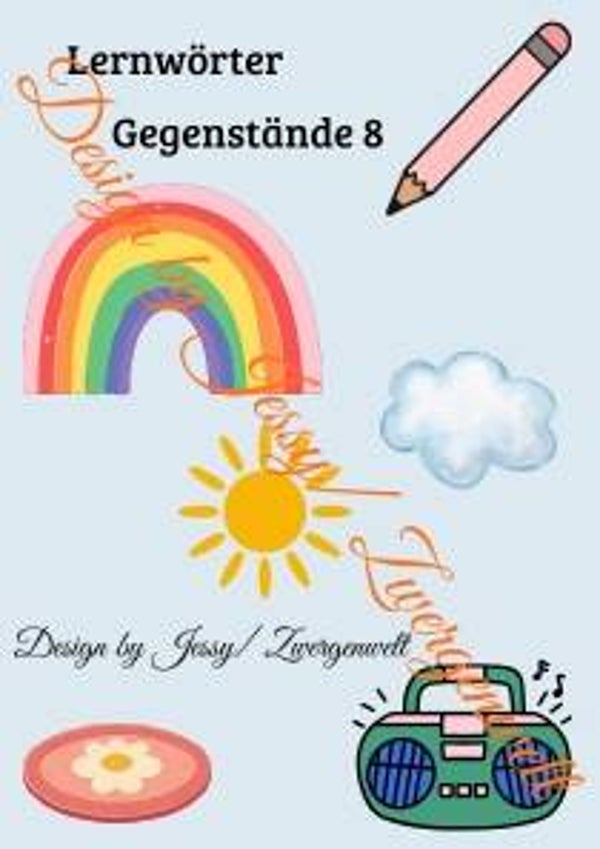 Lernwörter Gegenstände 8 (Druck)
