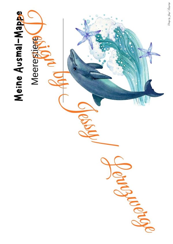 Ausmal-Mappe Meerestiere 1 (Digital)