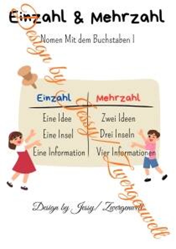 Einzahl & Mehrzahl – Nomen mit Buchstaben I (Digital)