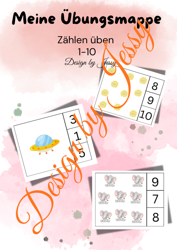 Übungsmappe Zählen üben 1-10