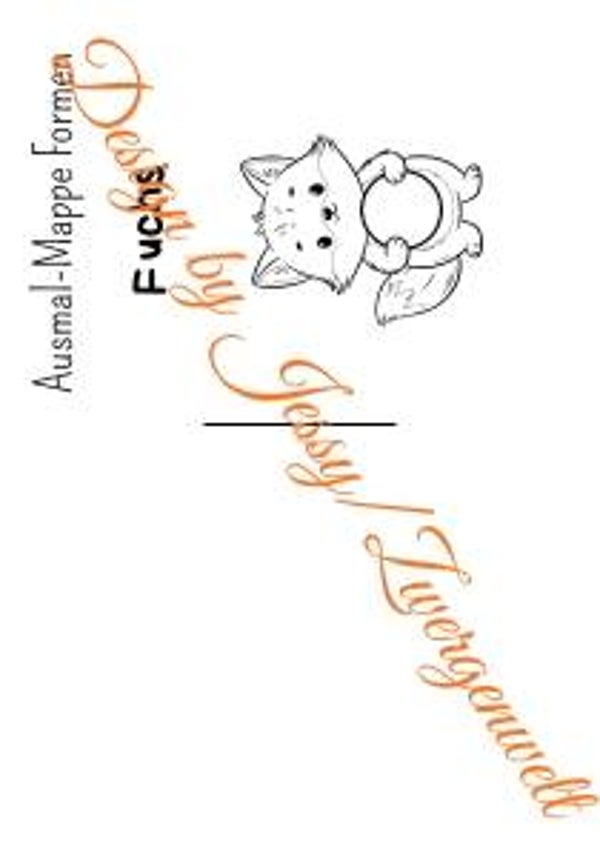 Ausmal-Mappe Formen Fuchs (Digital)