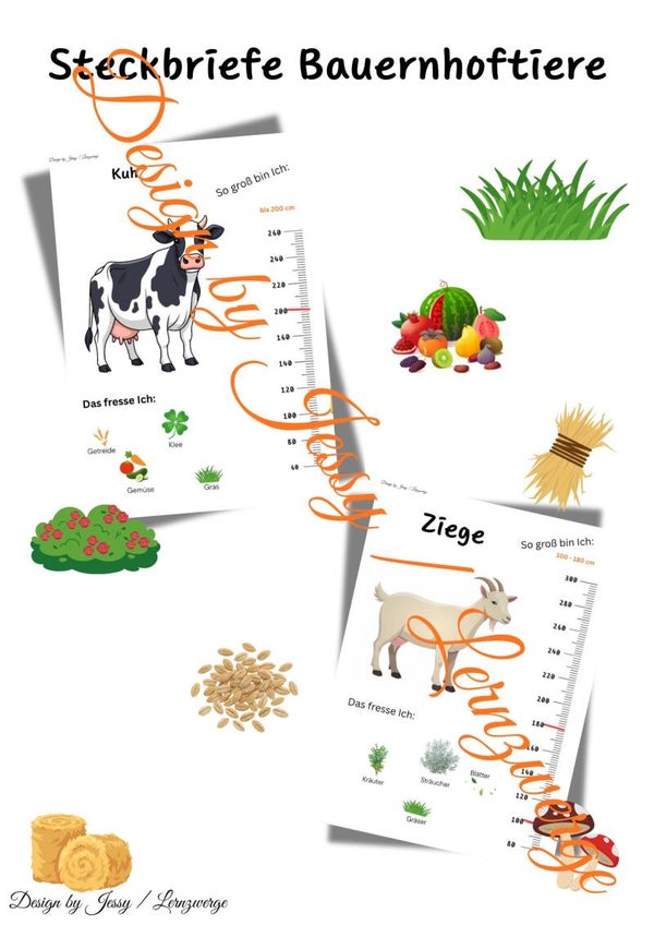 Steckbriefe Bauernhoftiere