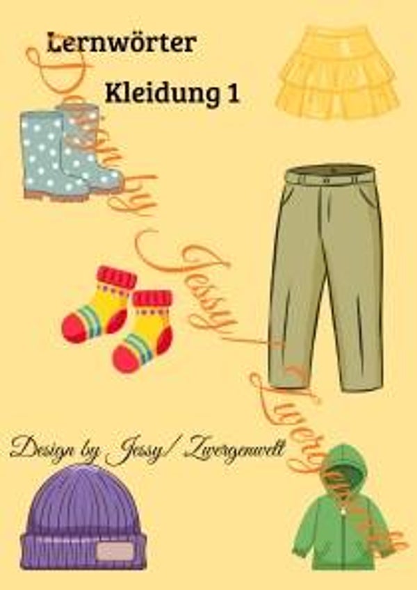 Lernwörter Kleidung 1 (Digital)