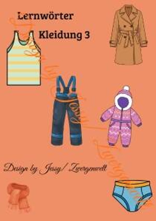 Lernwörter Kleidung 3 (Digital)
