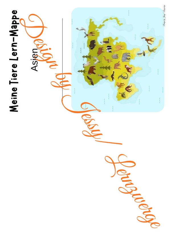 Meine Tiere Lern-Mappe Asien (Digital)