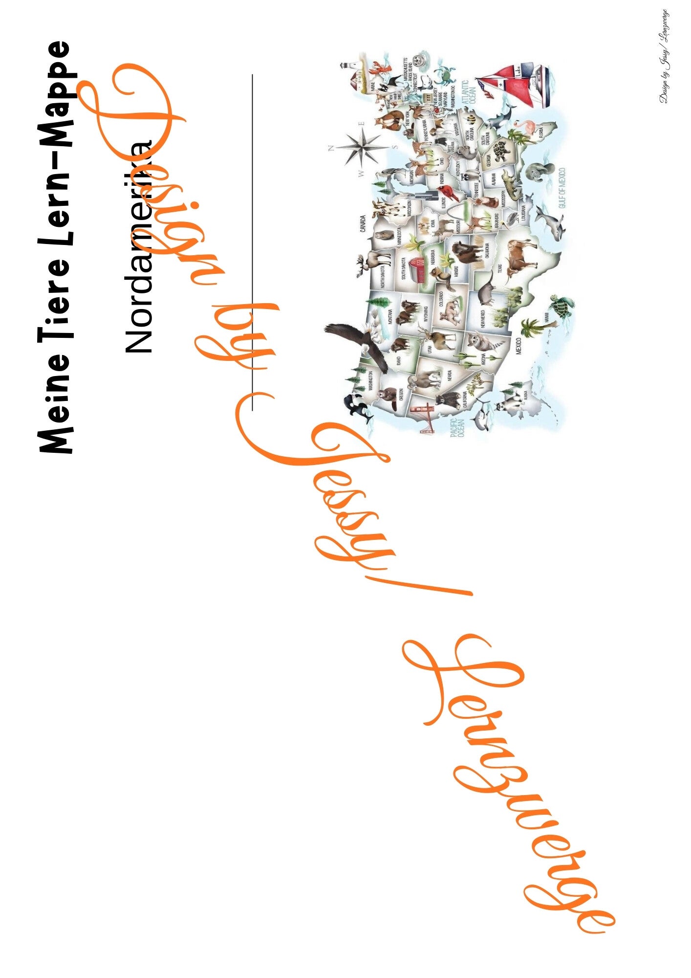 Meine Tiere Lern- Mappe Nordamerika