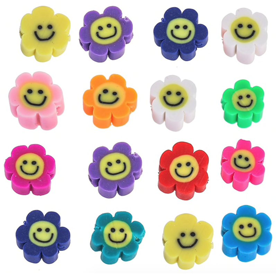 Polymeer bloemetjes ( gezicht )